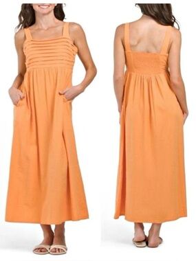 Tahari Sleeveless Ruffle Bodice Maxi Dress size 6